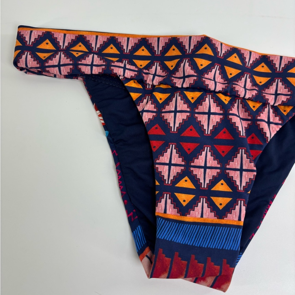 Salinas bikini bottoms only Small Brazilian cheeky navy blue, pink, orange NWOT - Picture 4 of 9